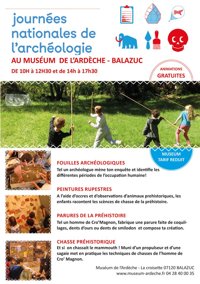 Journée de l'archéologie - Muséum de l'Ardèche Fossiles et dinosaures